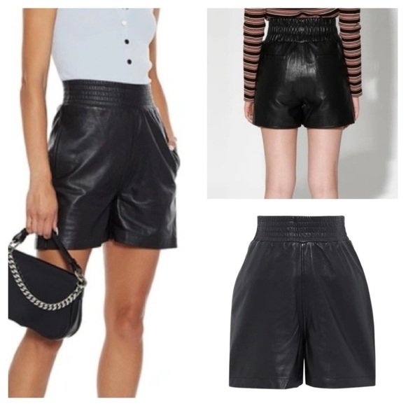 WALTER BAKER HIGH WAISTED BLACK LEATHER SHORTS
Size S new without tag - Picture 4 of 13